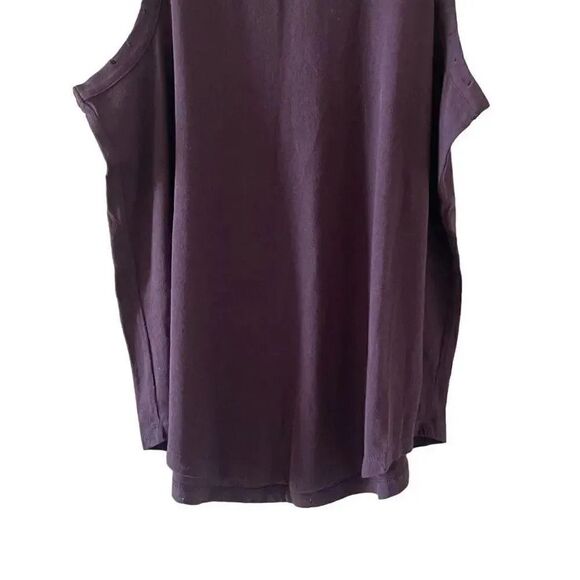 Chaser CREW NECK MUSCLE TANK Blueberry Festival Bohemian Sleeveless Womens Top S - Picture 3 of 10